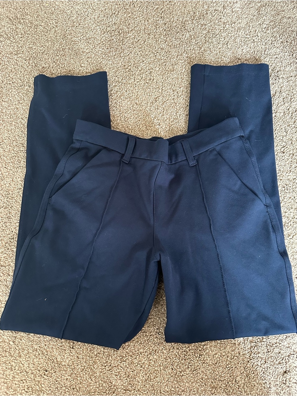 Lee Women's Navy Straight-Leg Trousers